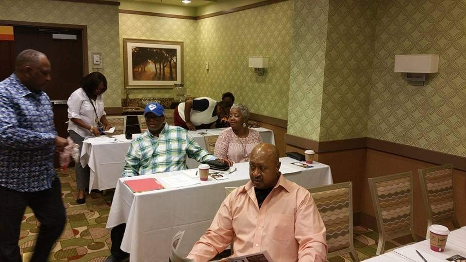 Pastors and spouses participating in a retreat workshop